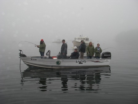 Mackerel fishing in Port Clyde Harbor